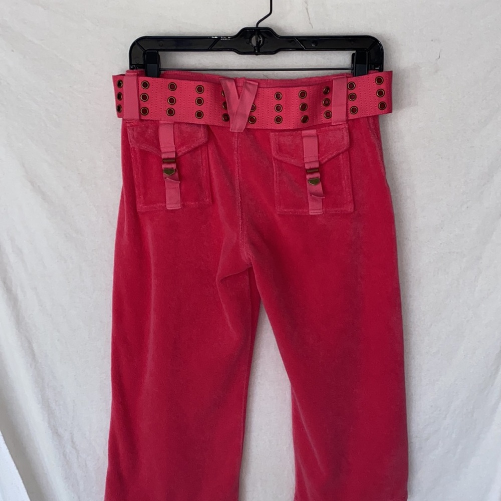 Juicy Couture Hot Pink Terry Crop Pant - Picture 2 of 4